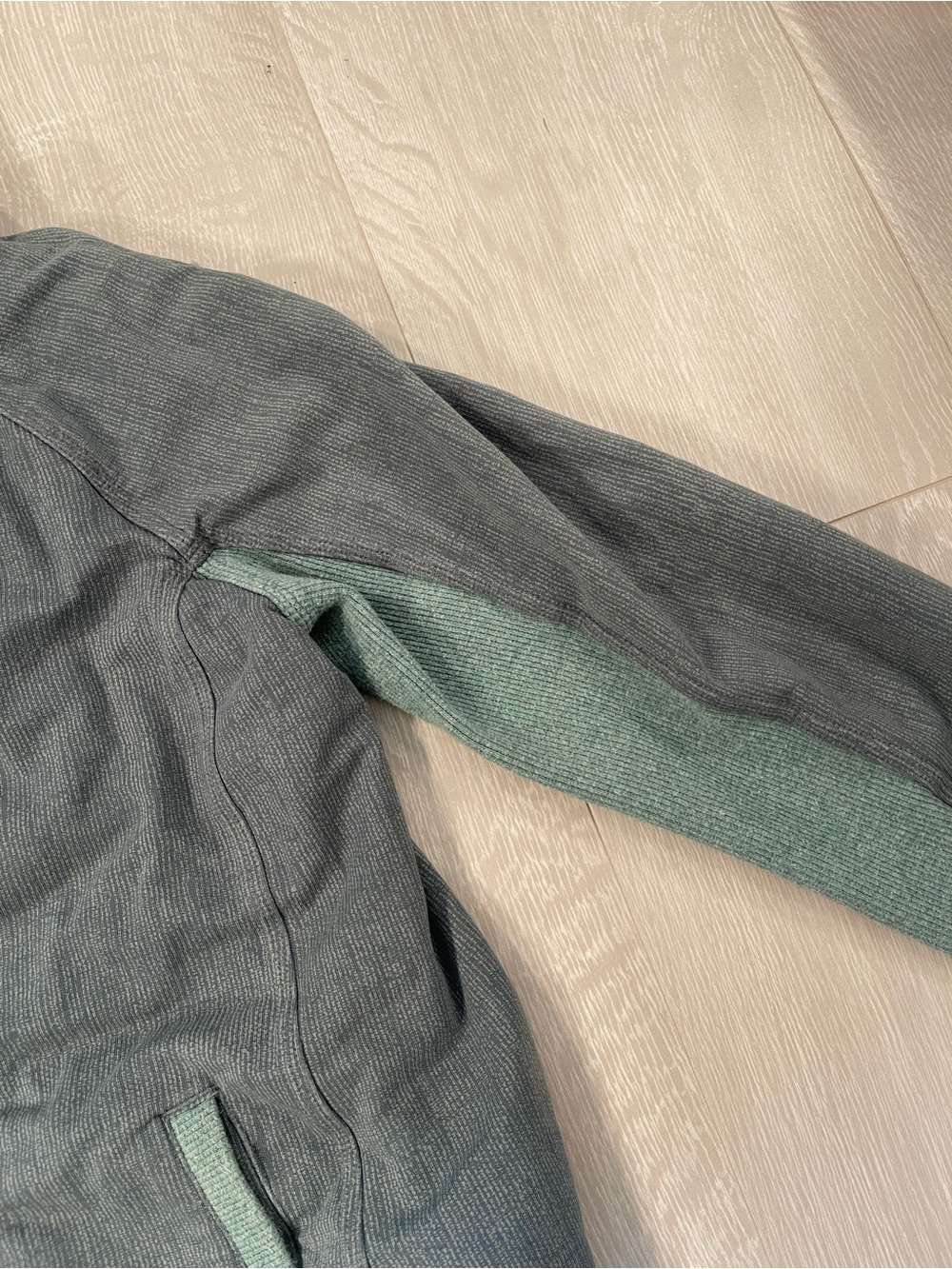 Lululemon To Class Jacket Burlap Texture Deep Shore Earl Grey Green size 6 - Picture 7 of 16